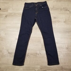 Origin Delta Jeans Mens 32x32 Blue Legit Fit Taper Made in USA Stretch Denim